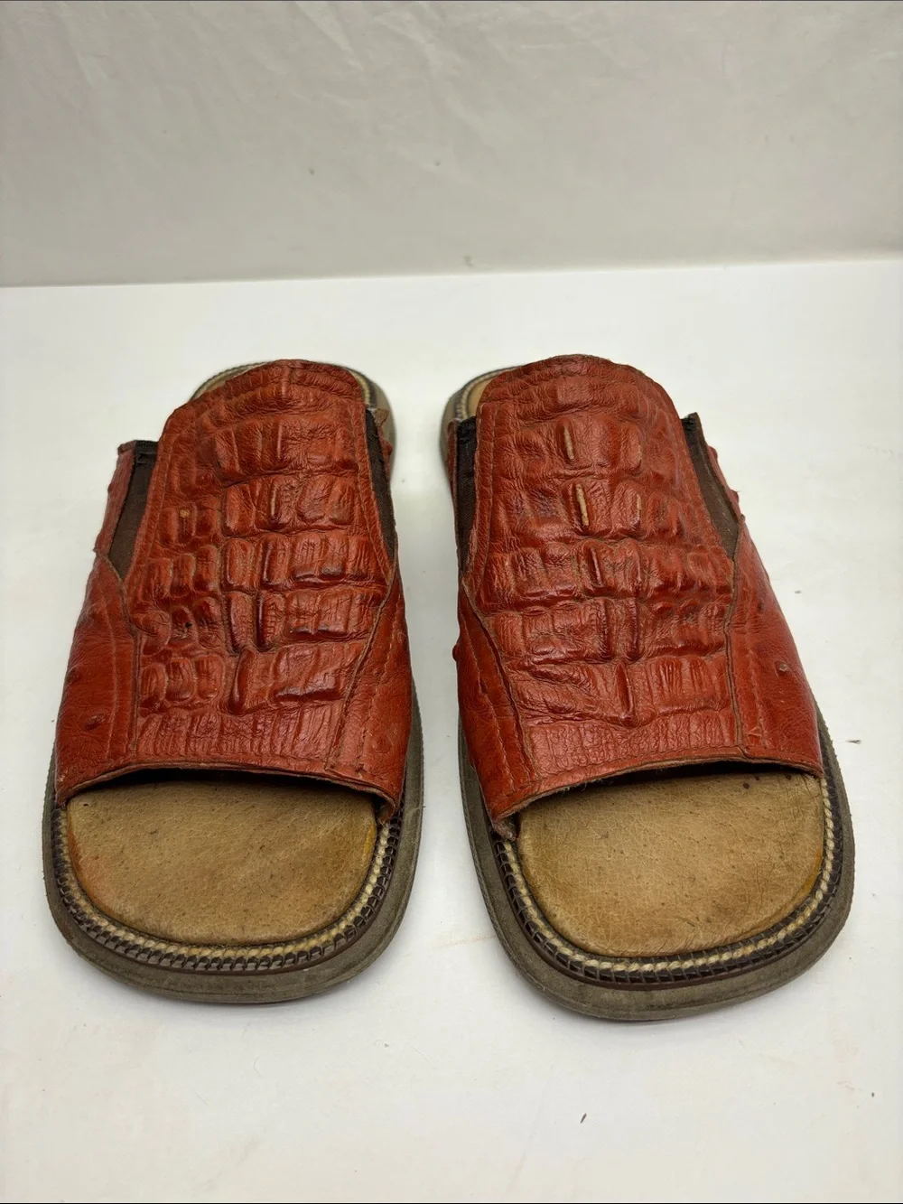 Latto Men's Leather Slide Sandals, SZ 8, box 23